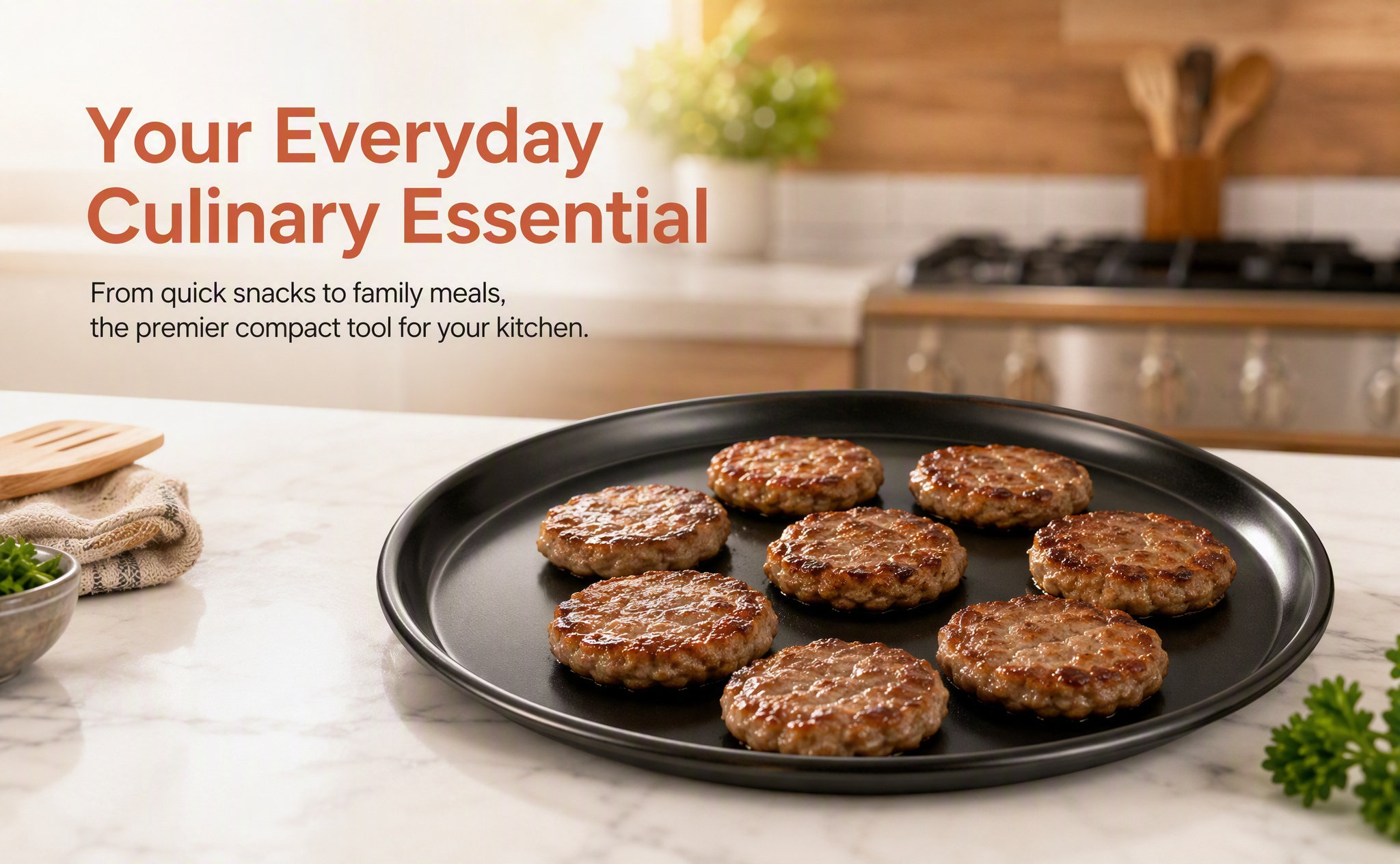 Kitchen Essentials Baking Tray - Oven Pizza Crisper Pan Non-Stick Round