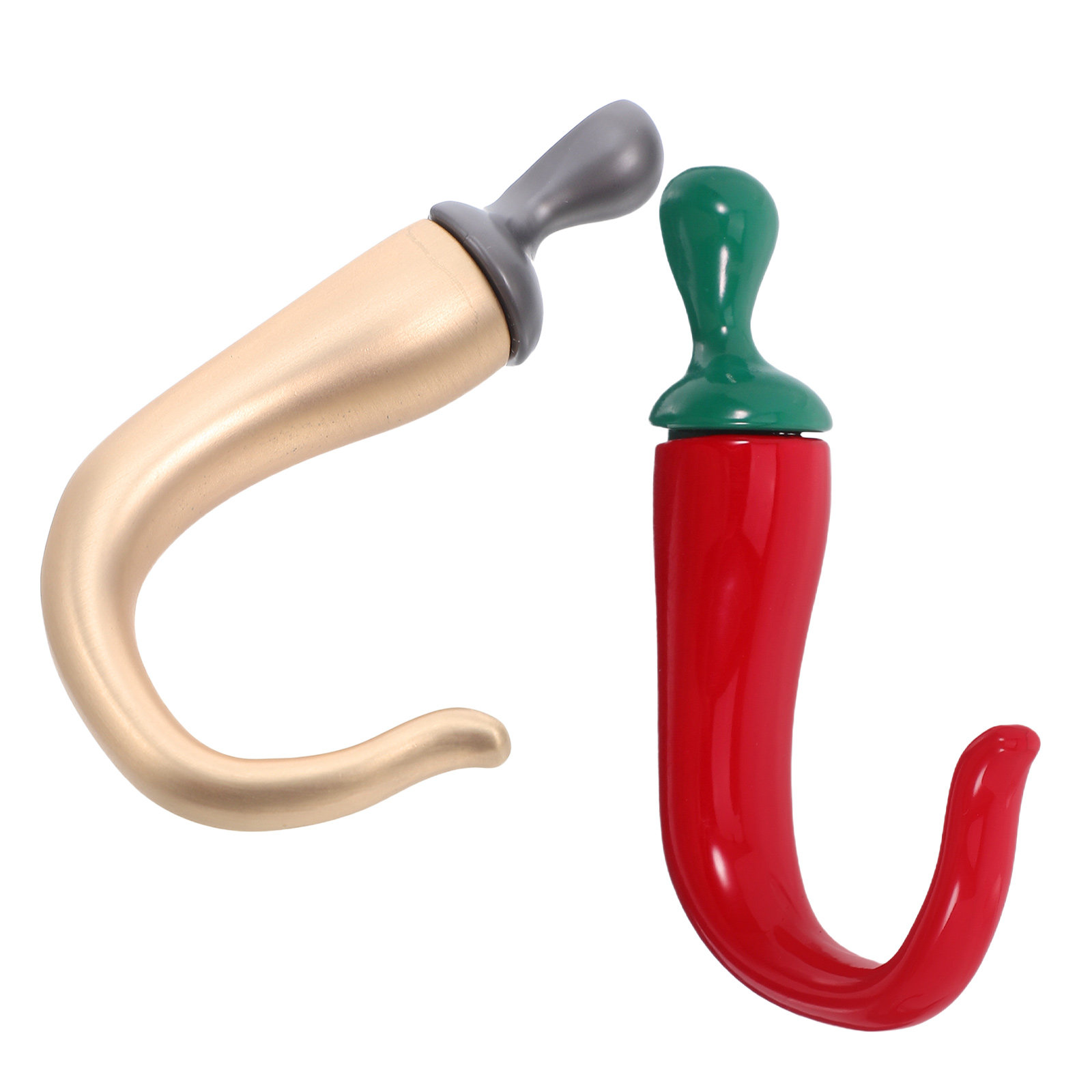 Kitchen Utensils - 2Pcs Chili Pepper Shaped Wall Hooks