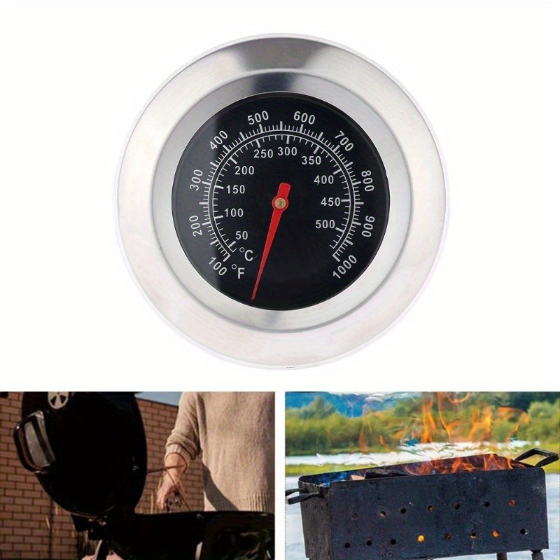 Kitchen Q - Stainless Steel BBQ Smoker Grill Temperature