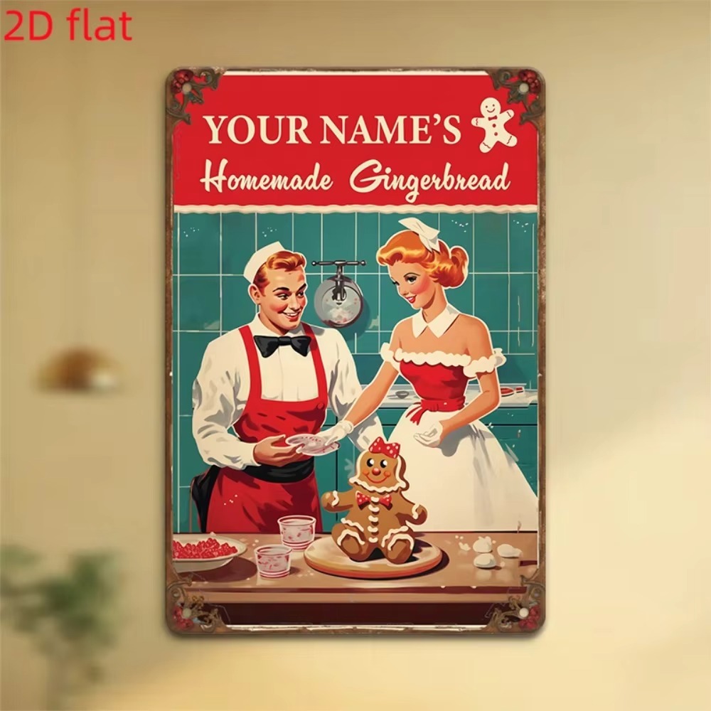 Baking In Kitchen - CIFbuy 2D Flat Custom Name Vintage