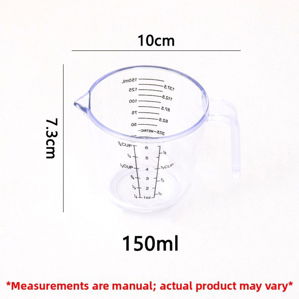 Kitchen Baking Scale - Plastic Measuring Cup Set 150ml 300ml