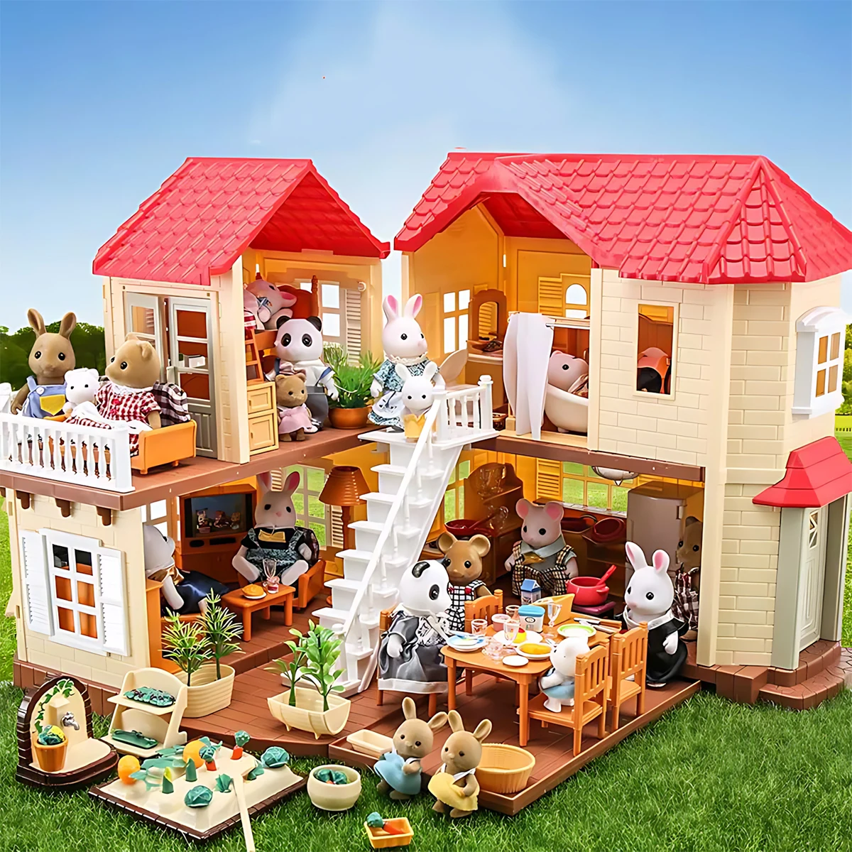 Kitchen Q - Miniature Furniture 1:12 Dollhouse Kitchen Livingroom