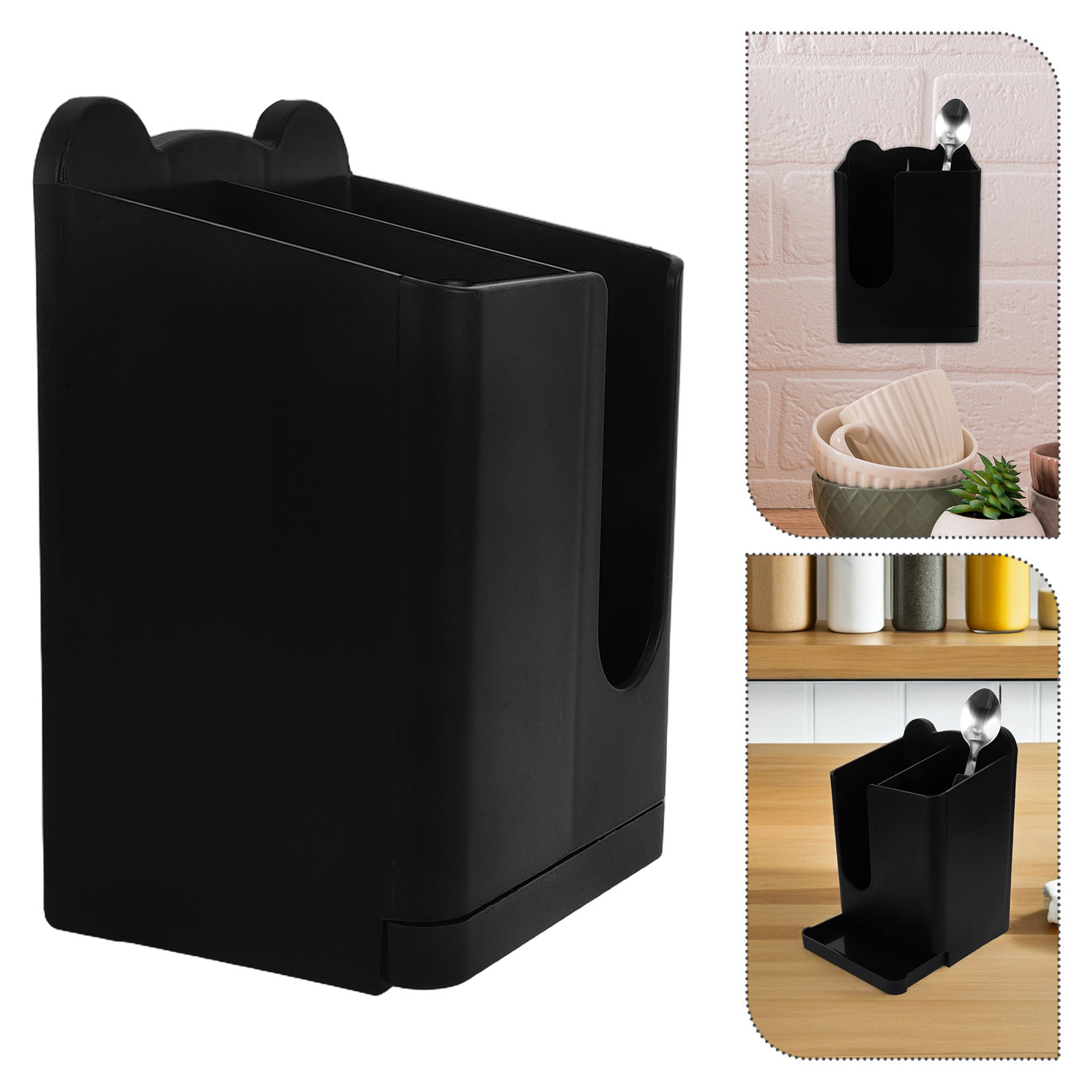 Kitchen Utensils - Chopsticks Spoon Holder 2 Piece Wall
