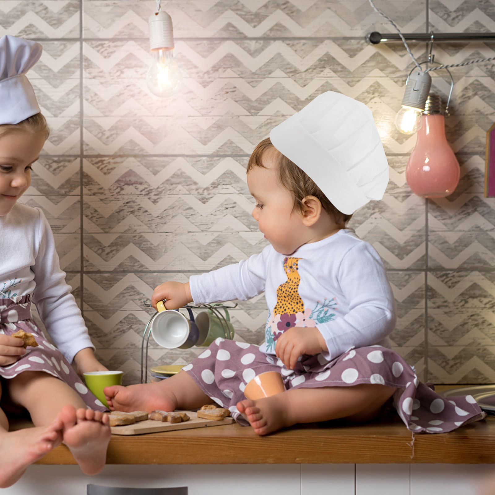 15Pcs Disposable Kids Chef Hat - đánh giá và giá Baking In Kitchen