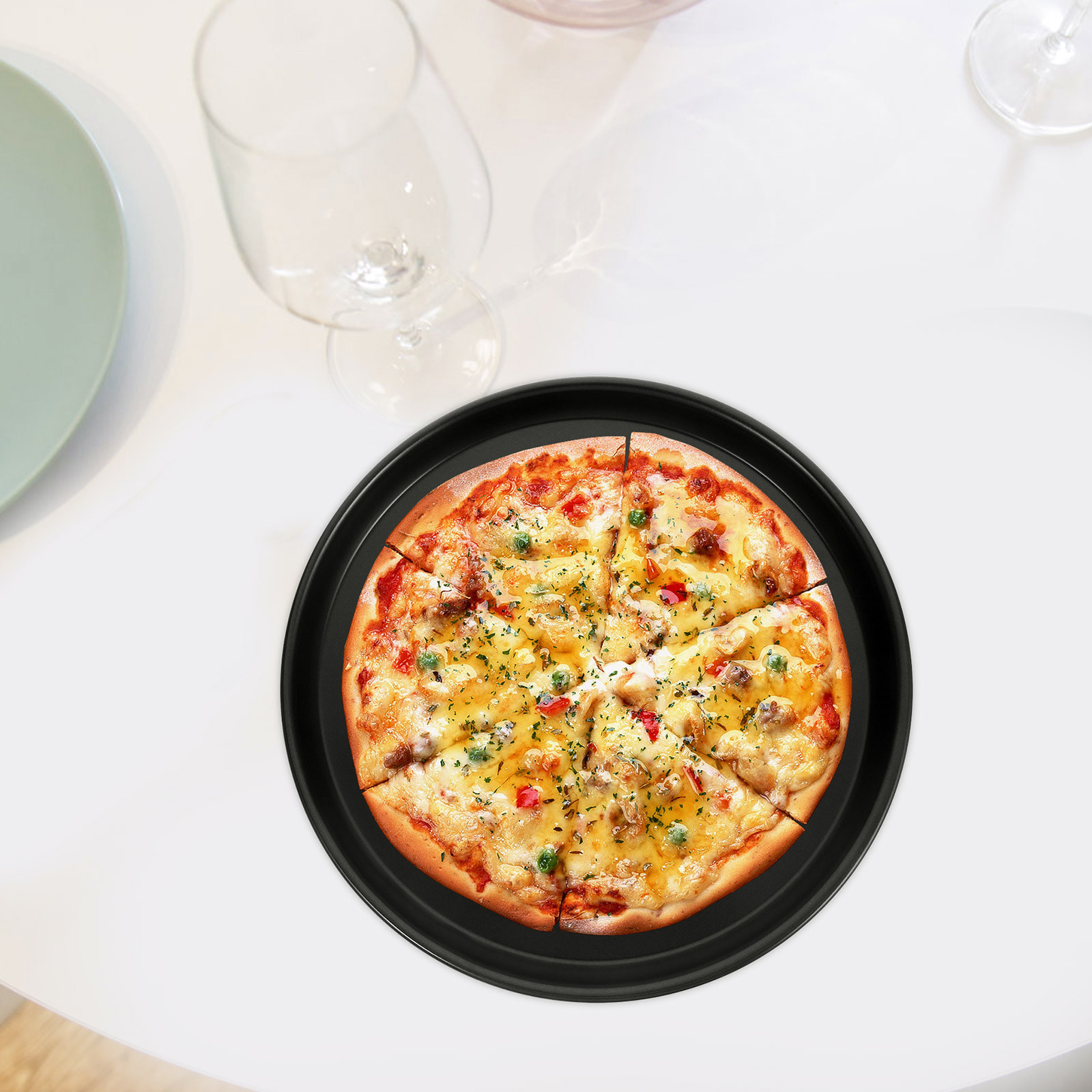 Oven Pizza Crisper Pan Non-Sti - đánh giá và giá Kitchen Essentials Baking Tray
