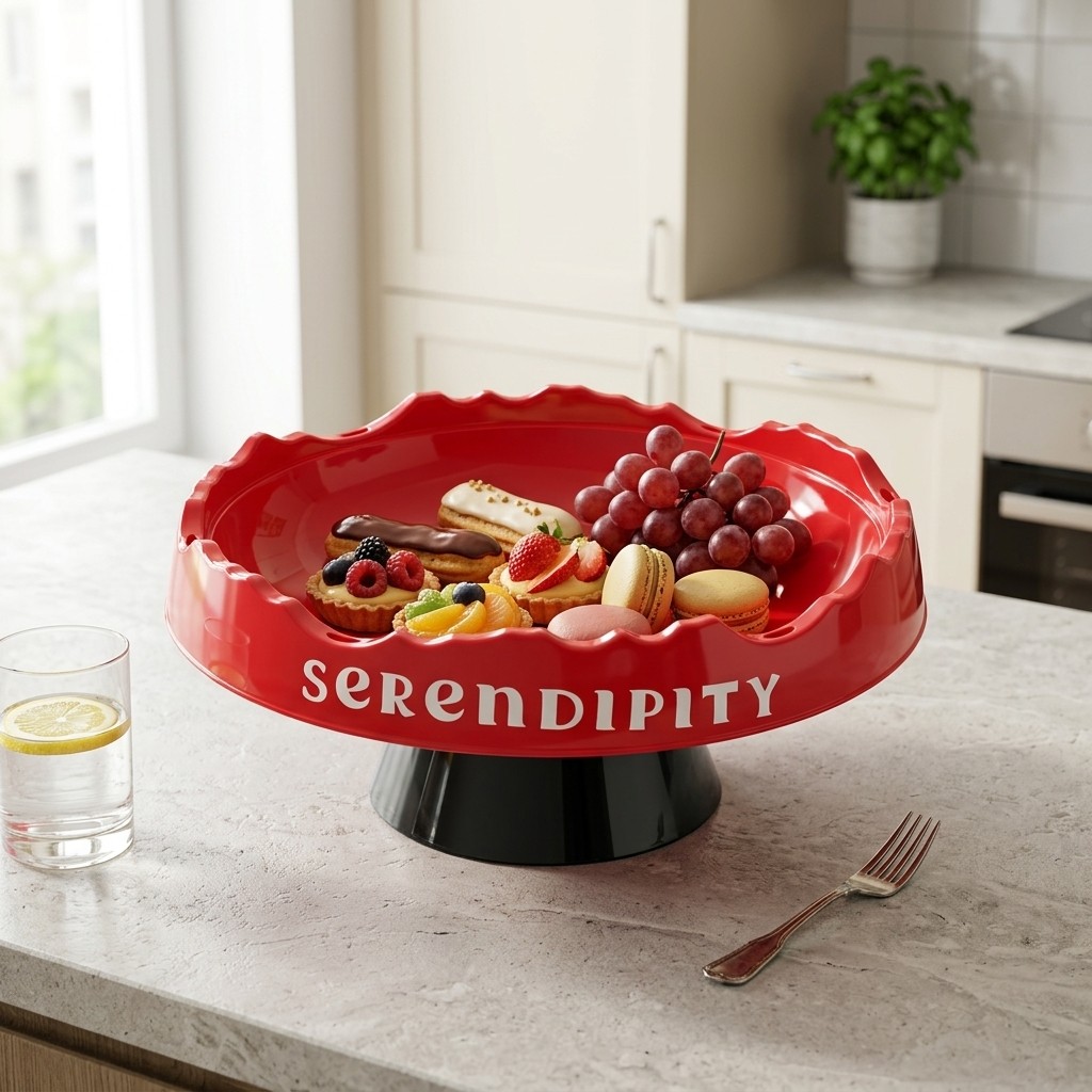 Wavy Plastic Cake Stand Detach - đánh giá và giá Cake Board Round