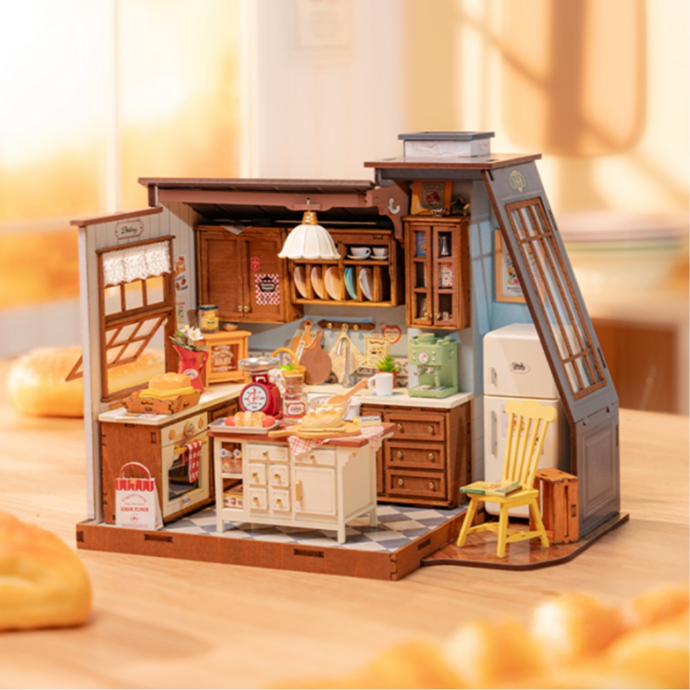 Rolife DIY Miniature Dollhouse - đánh giá và giá Baking Kitchen Robotime