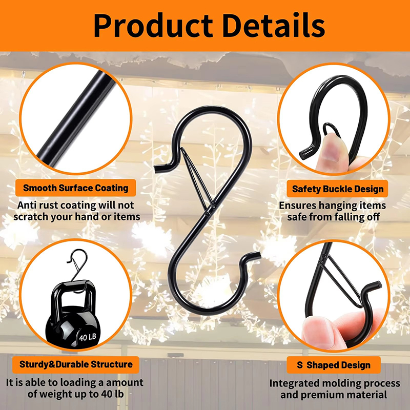 S-shaped Metal Rust Proof Hook - đánh giá và giá Kitchen Utensils