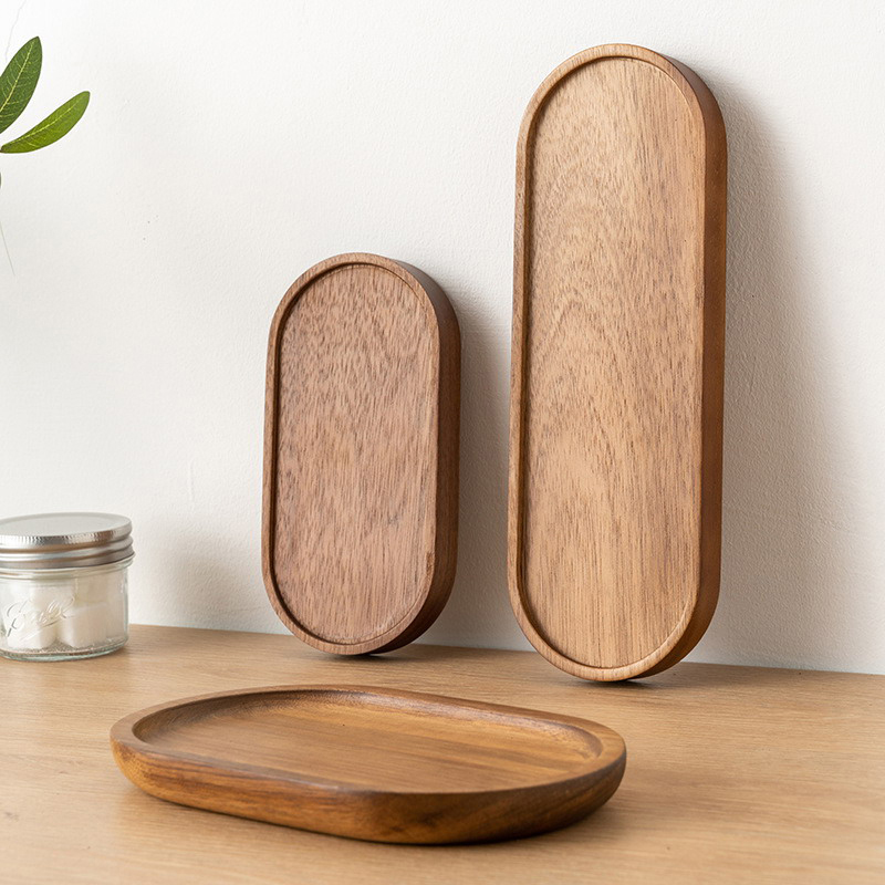 Tableware Solid Wood Food Tray - đánh giá và giá Cake Board Round