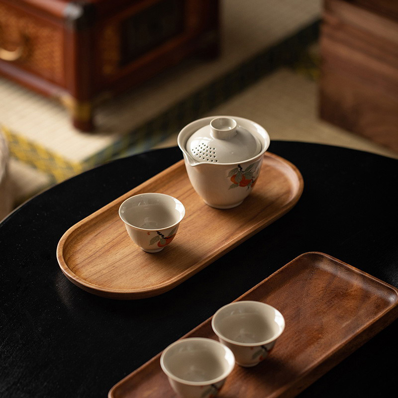 Tableware Solid Wood Food Tray - đánh giá và giá Cake Board Round