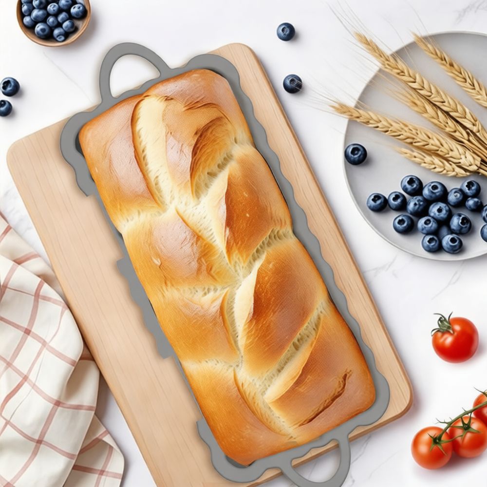Silicone Bread Pan Rectangular - đánh giá và giá Kitchen Essentials Baking Tray