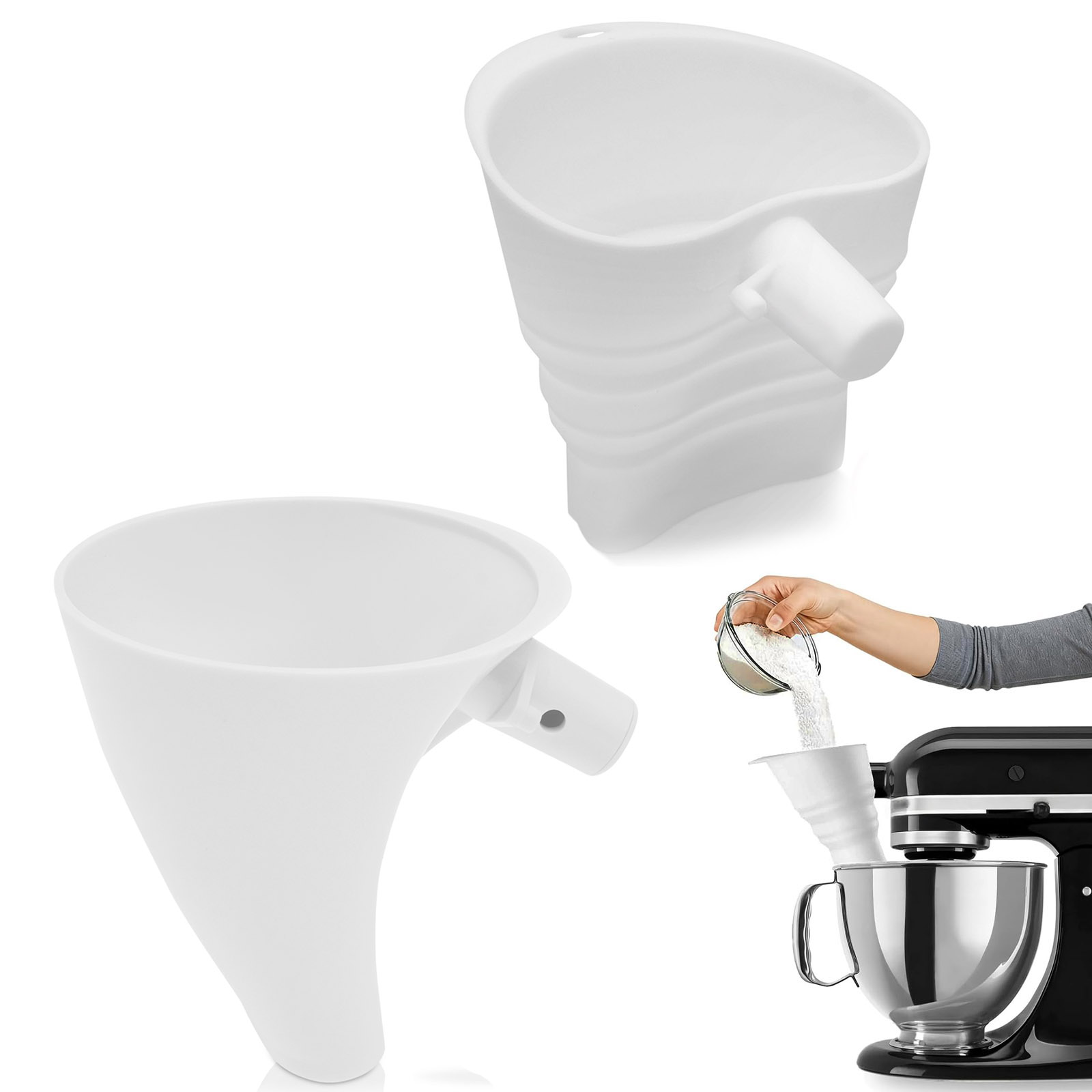Silicone Flour Funnel for Kitc - đánh giá và giá Kitchen Baking Mess
