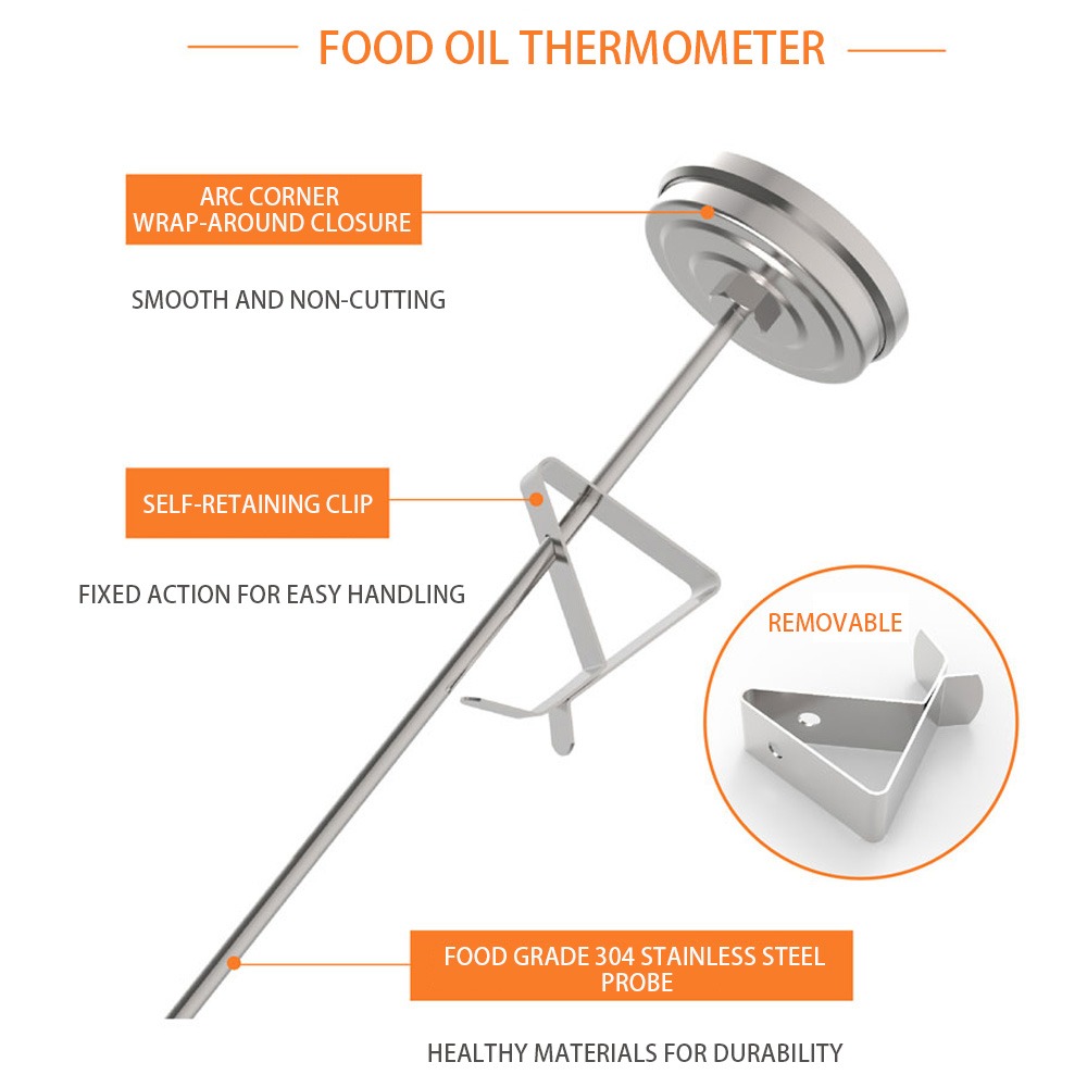 Stainless Steel Deep Fry Therm - đánh giá và giá Oven Thermometer Analog
