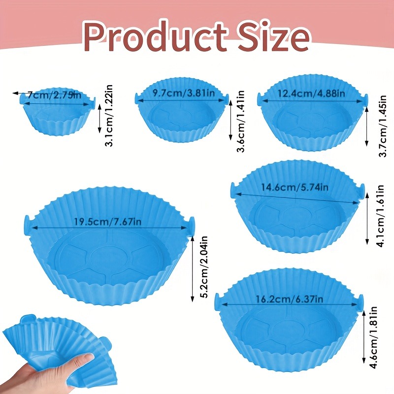 6-Piece Silicone Air Fryer Ove - đánh giá và giá Kitchen Essentials Baking Tray