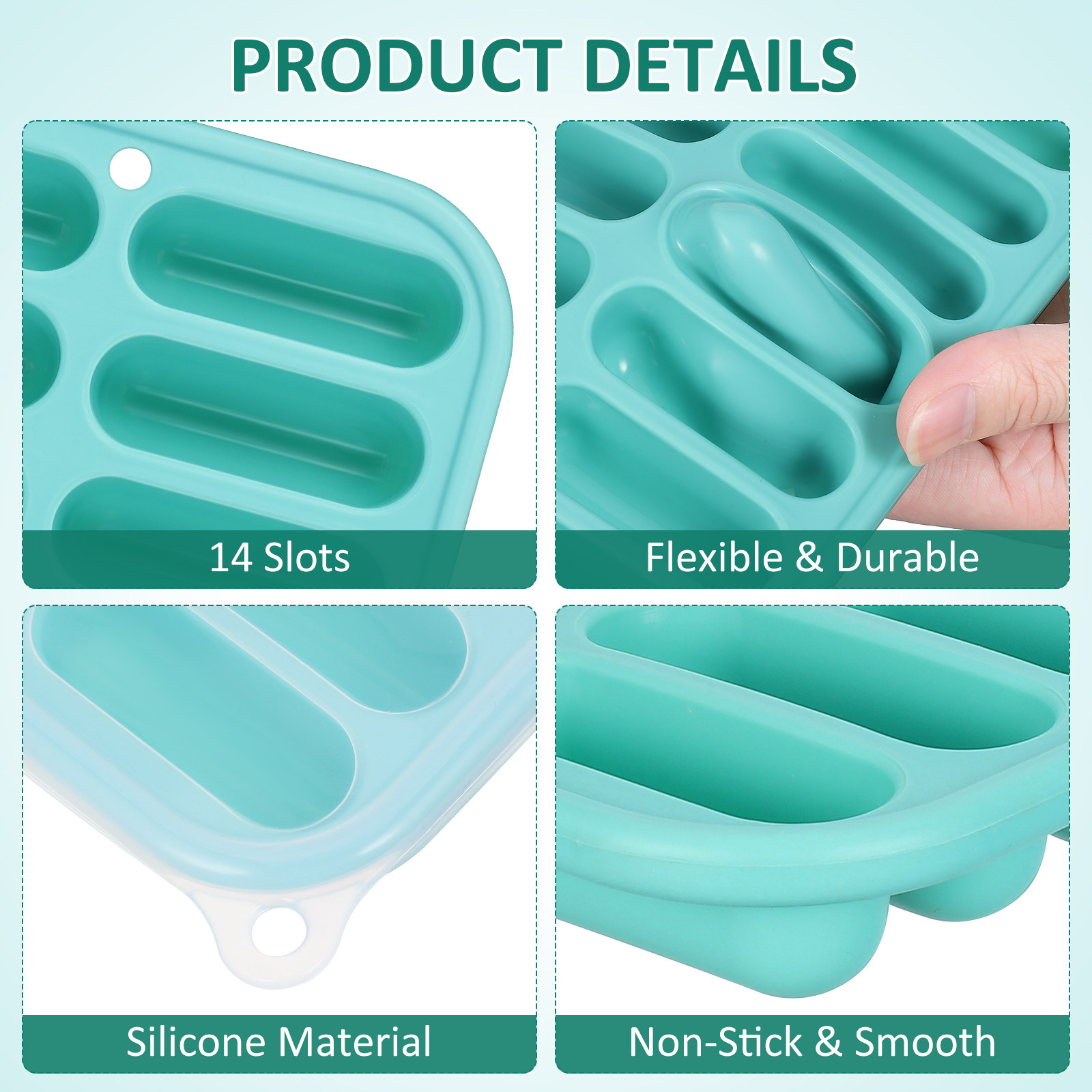 Ice Cube Tray Silicone Mold Ta - đánh giá và giá Kitchen Essentials Baking Tray