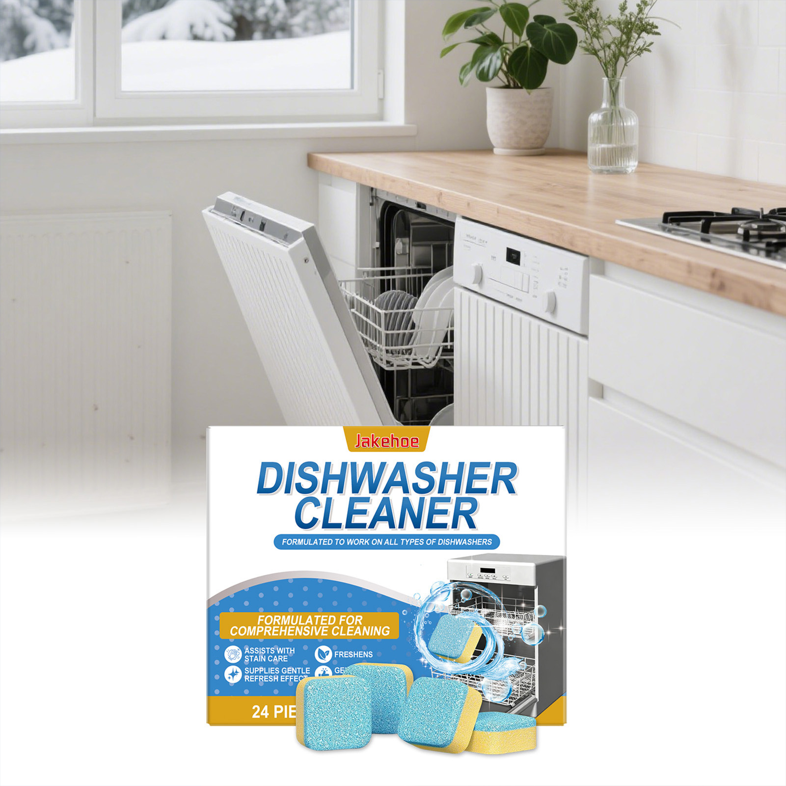 Dishwasher Cleaner Tablets Pow - đánh giá và giá Kitchen Cleaner Baking Soda
